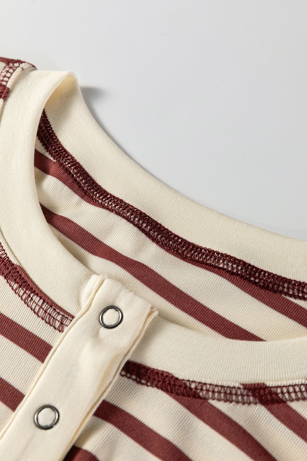 Ranch Days Striped Button Top