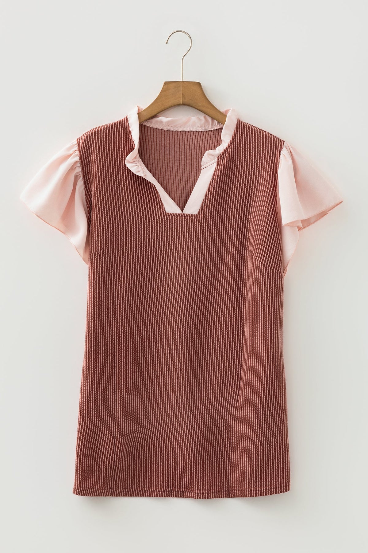 Ranch Day Contrast Ribbed Top