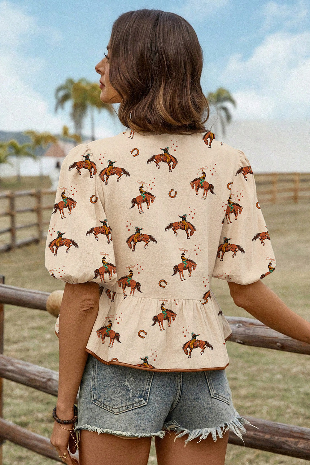 Cowgirl Charm Peplum Blouse