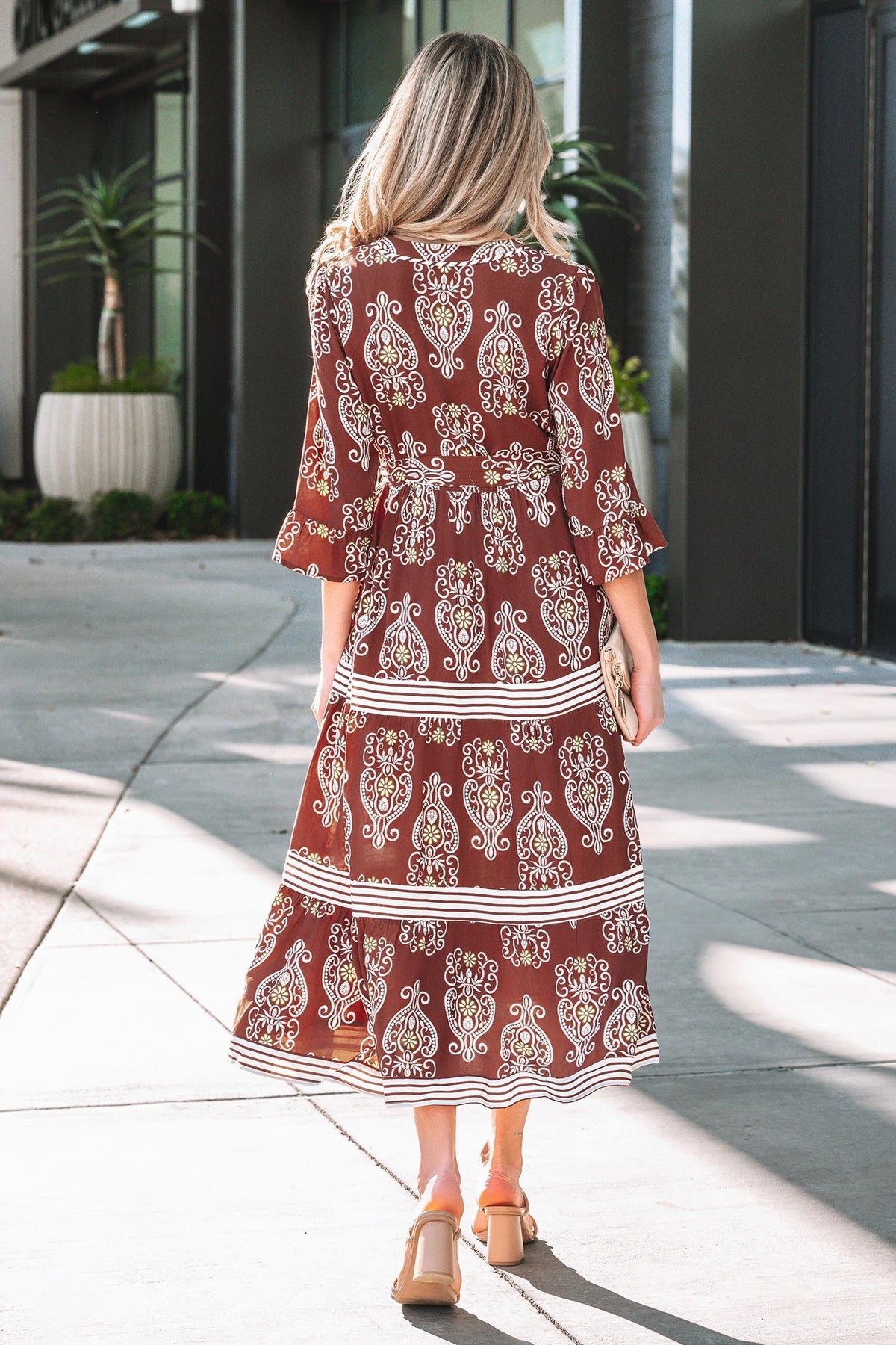 Sienna Rose Belted Maxi Dress