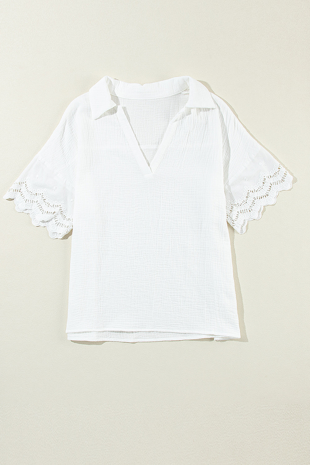 Southern Grace Eyelet Gauze Blouse
