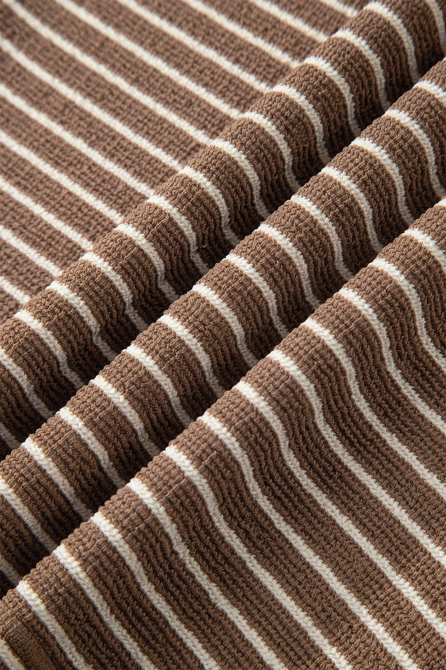 Saddle Stripe Wide Leg Matching Set