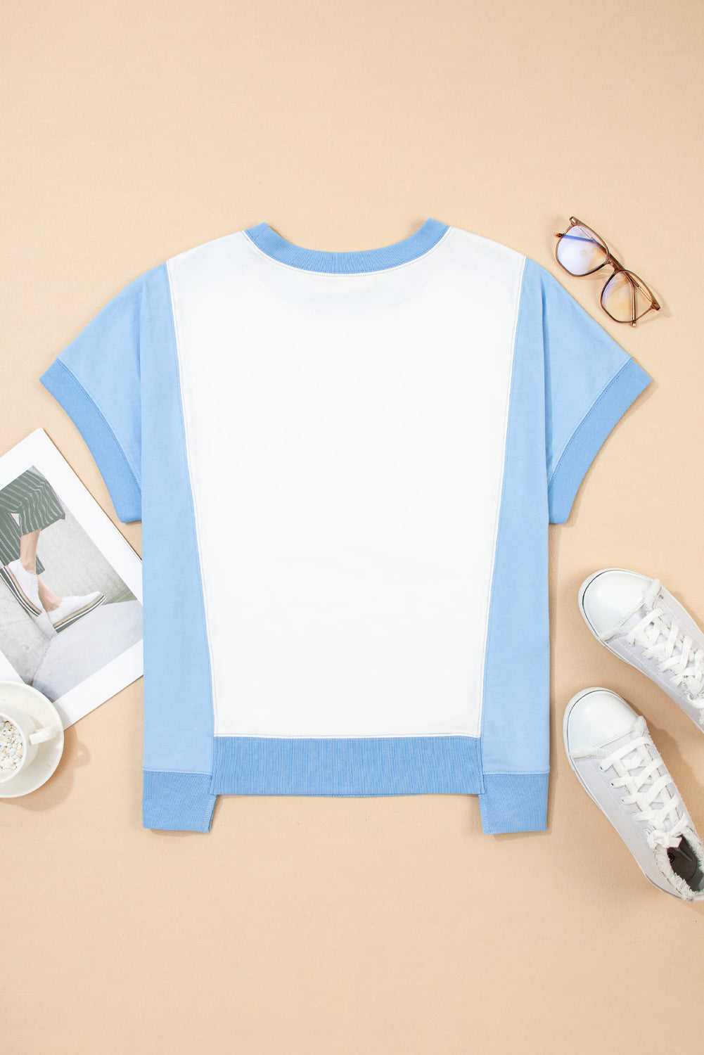 Ranch Day Colorblock Exposed Seam Tee