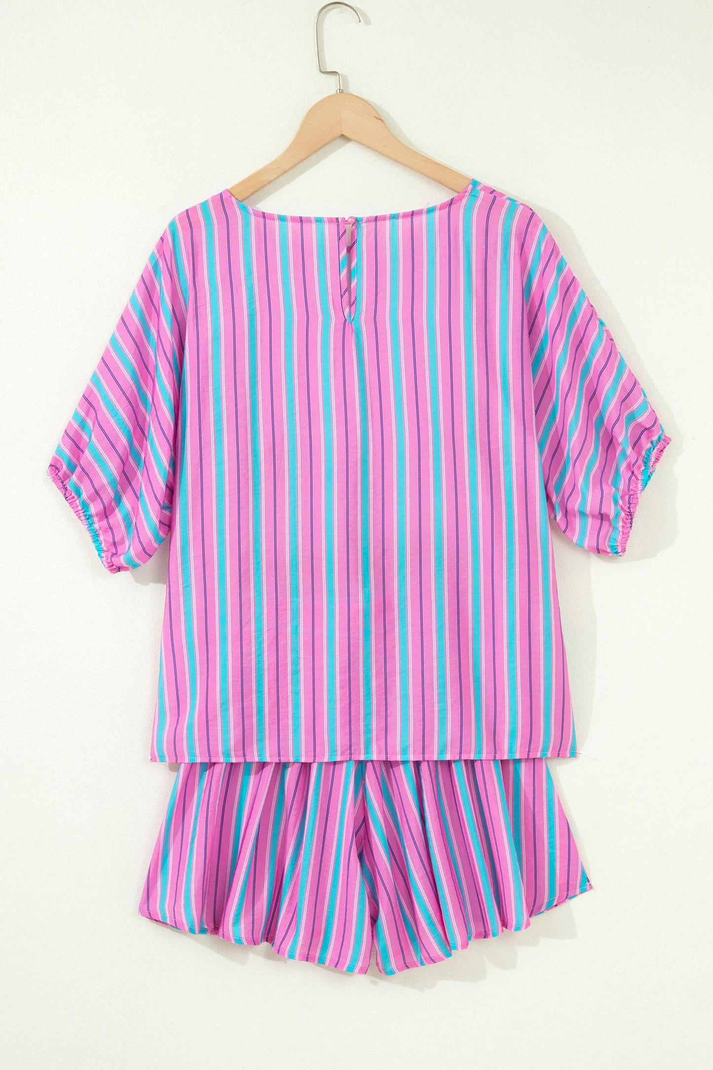 Sunset Stripe Dolman Shorts Set