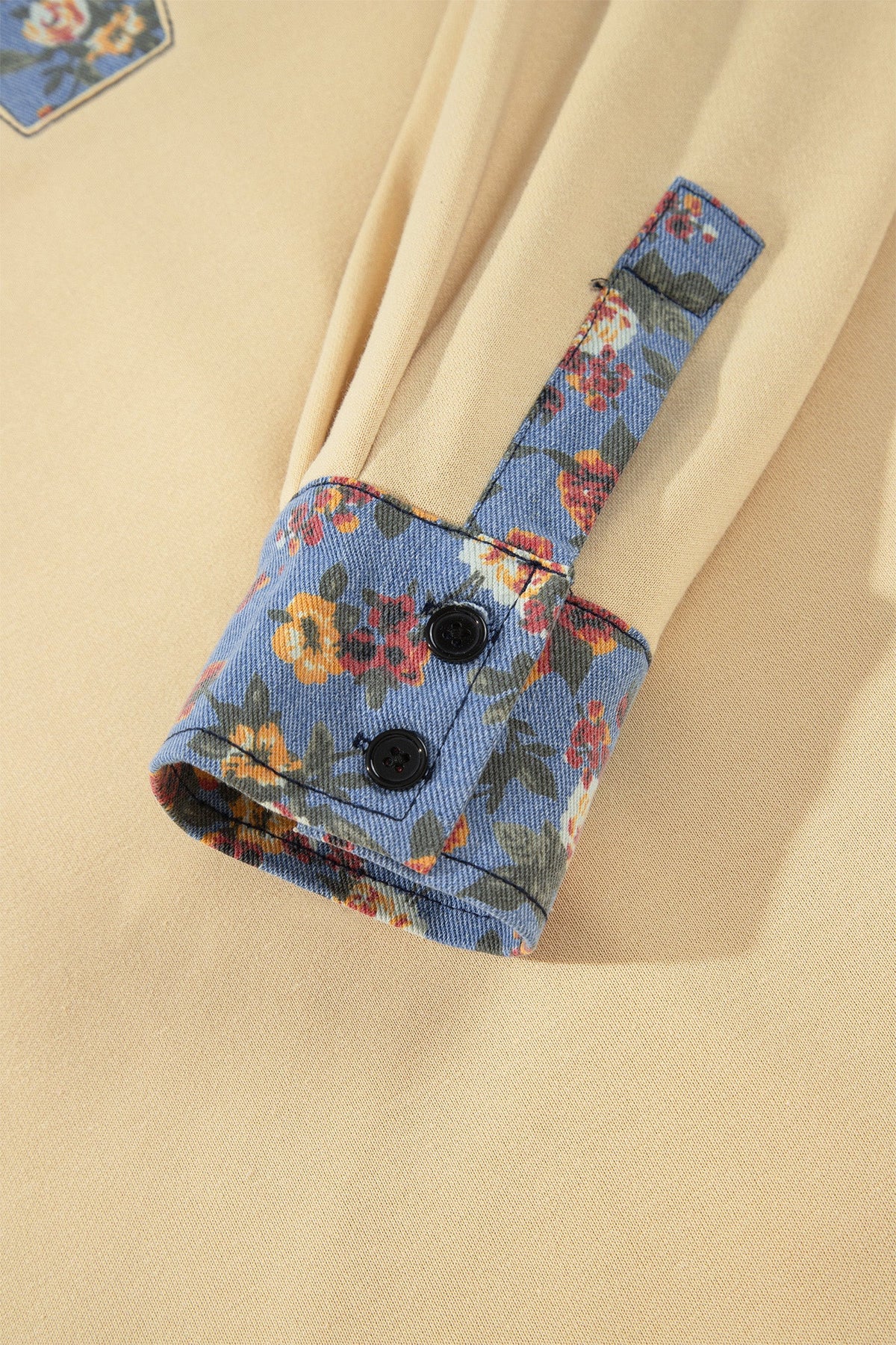 Bluebell Denim & Floral Pullover