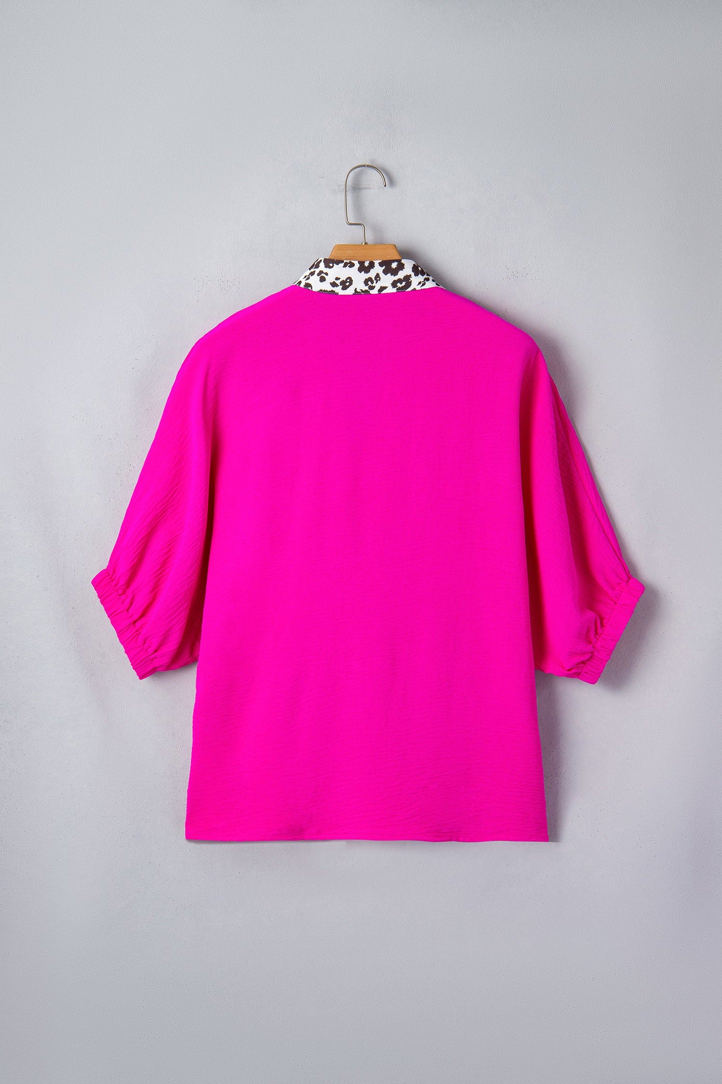 Wild Heart Leopard Trim Blouse