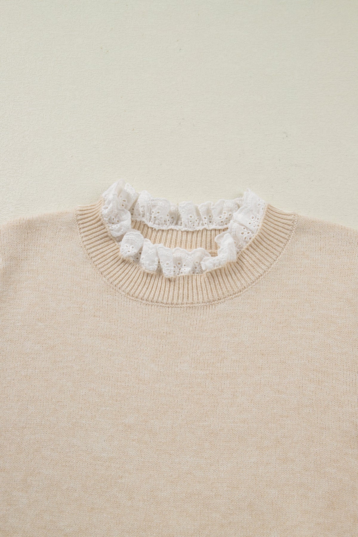 Southern Grace Lace-Trim Sweater