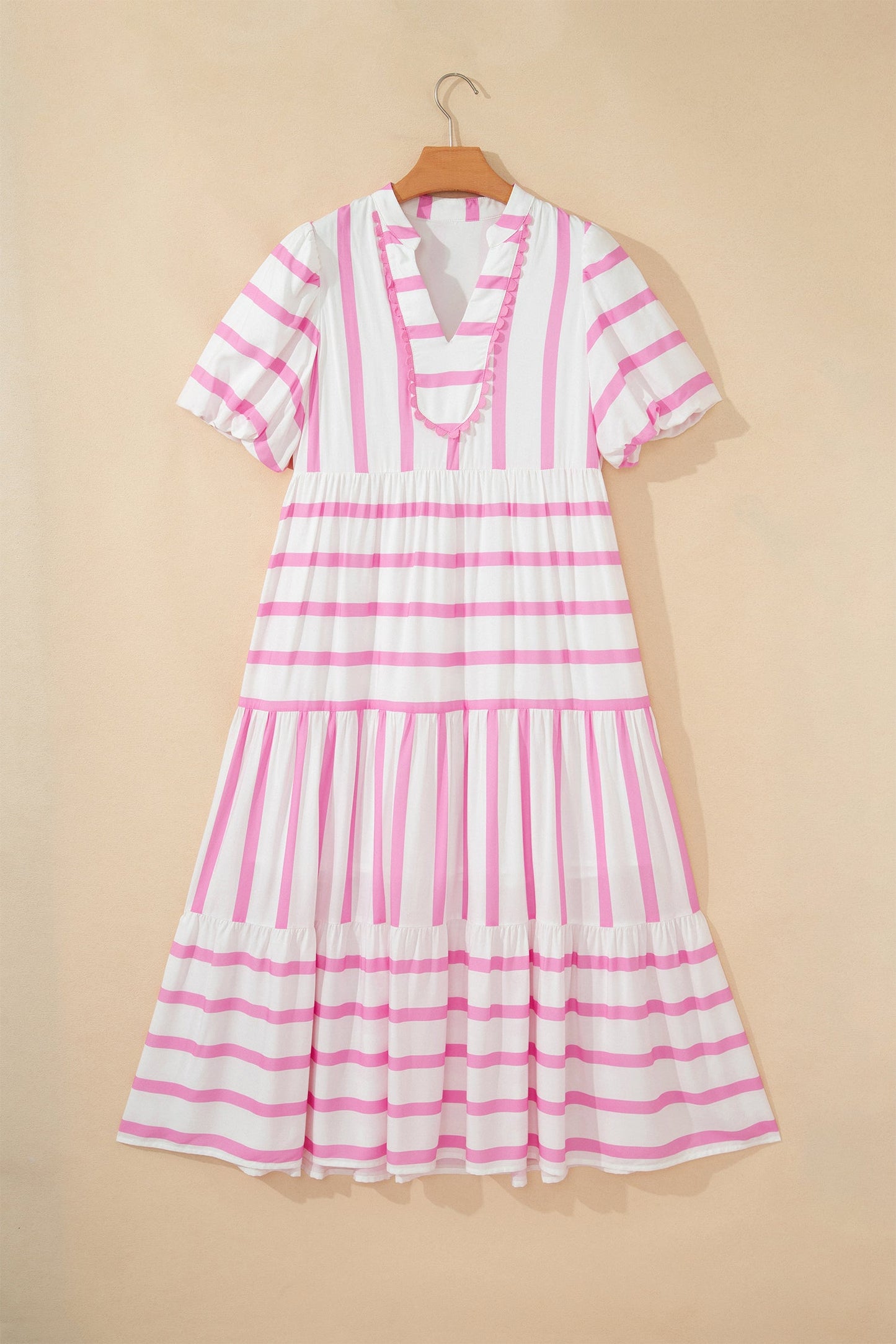 Southern Sunday Striped Midi Dress