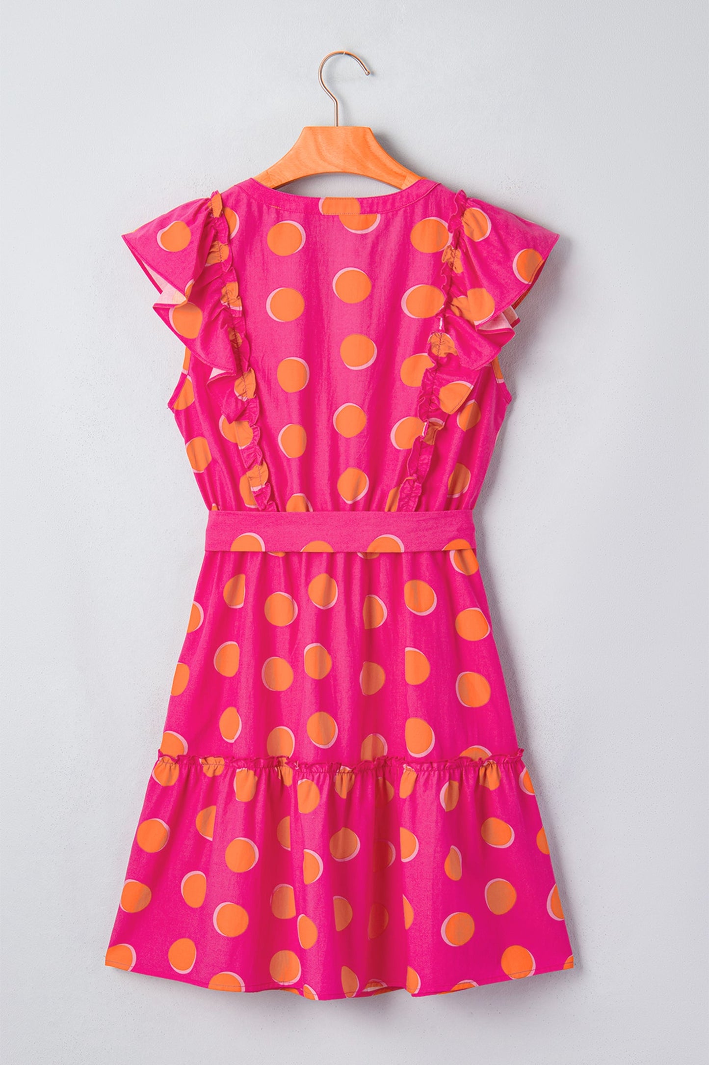 Sunset Pop Ruffle Mini Dress