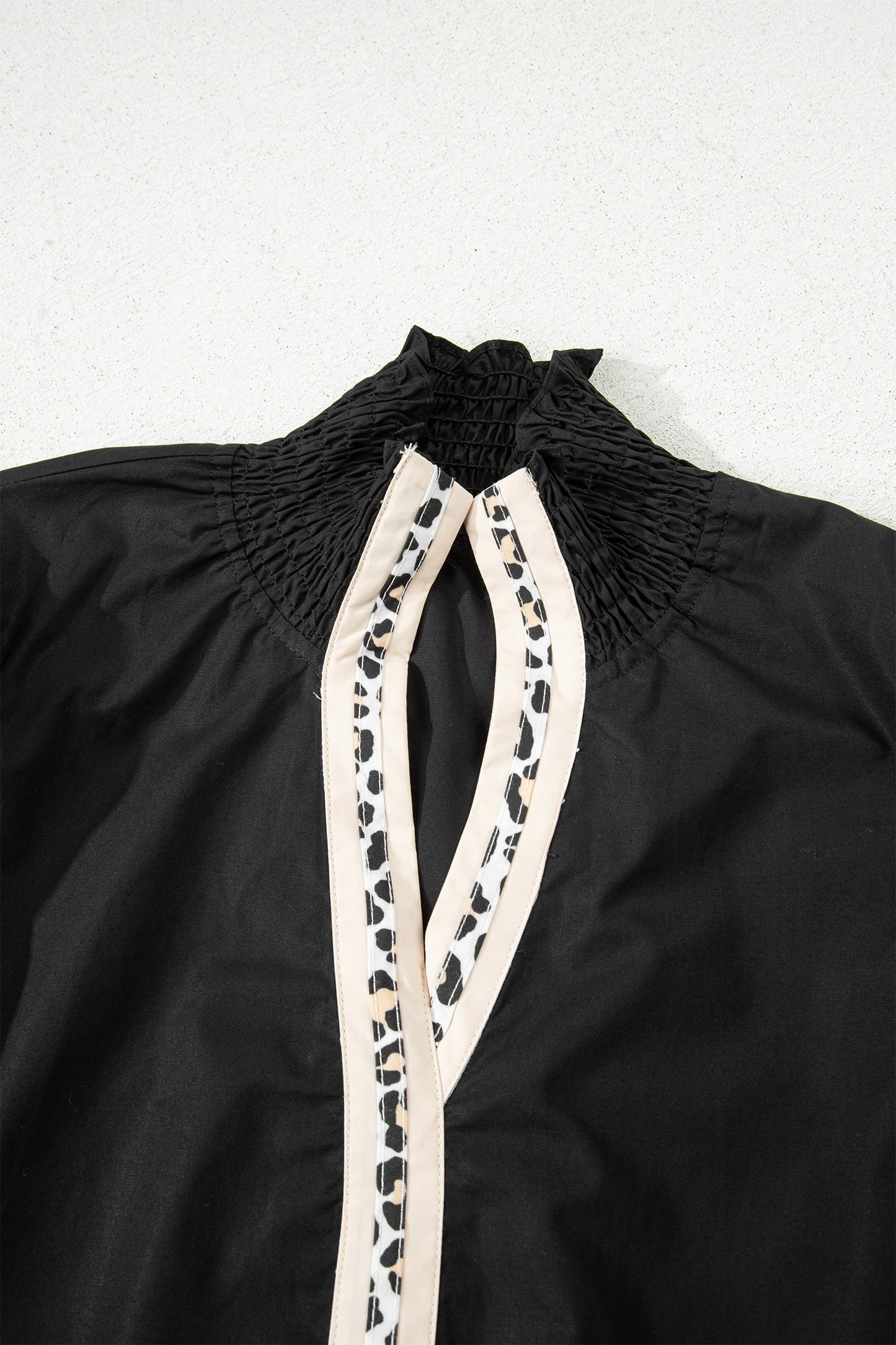 Wildwood Leopard Trim Blouse