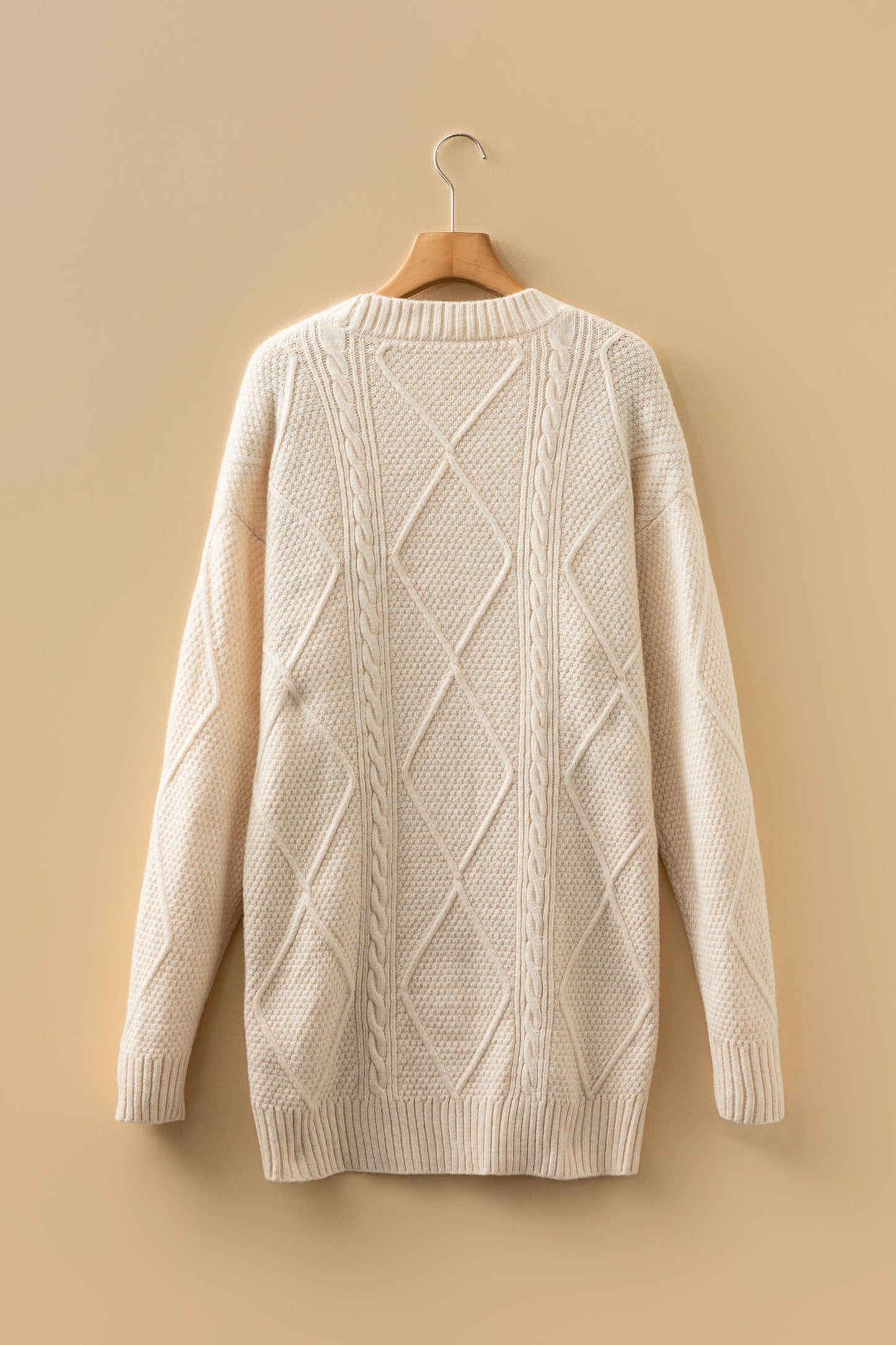 Sagebrush Cable Knit Sweater Dress