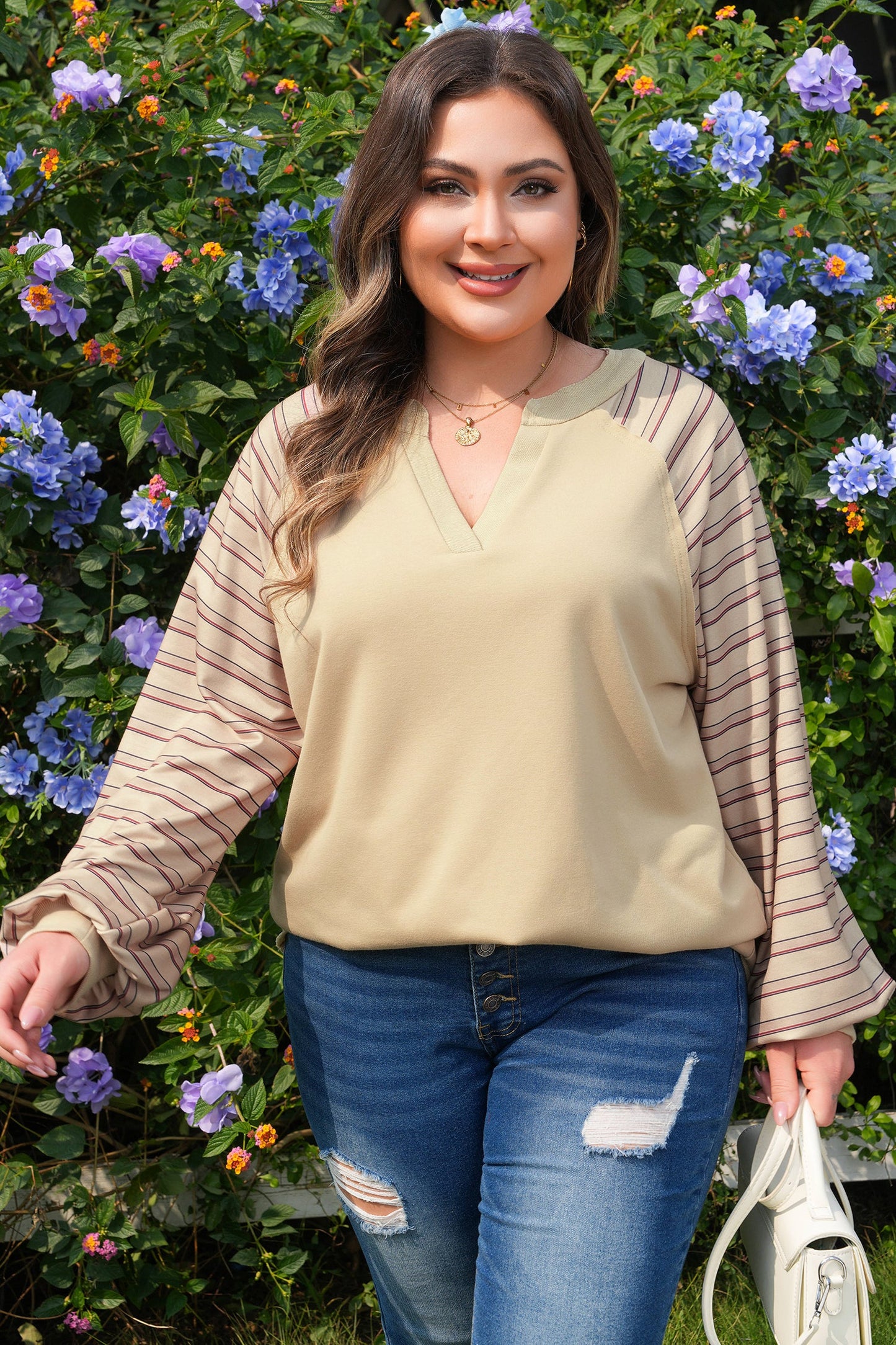 Backroad Stripe Raglan Pullover