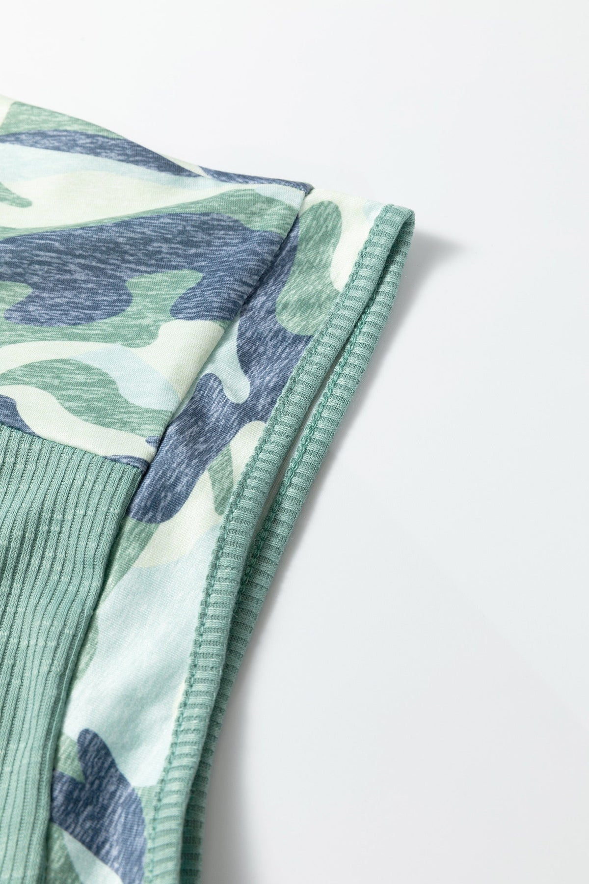 Sage & Camo Patchwork Tee
