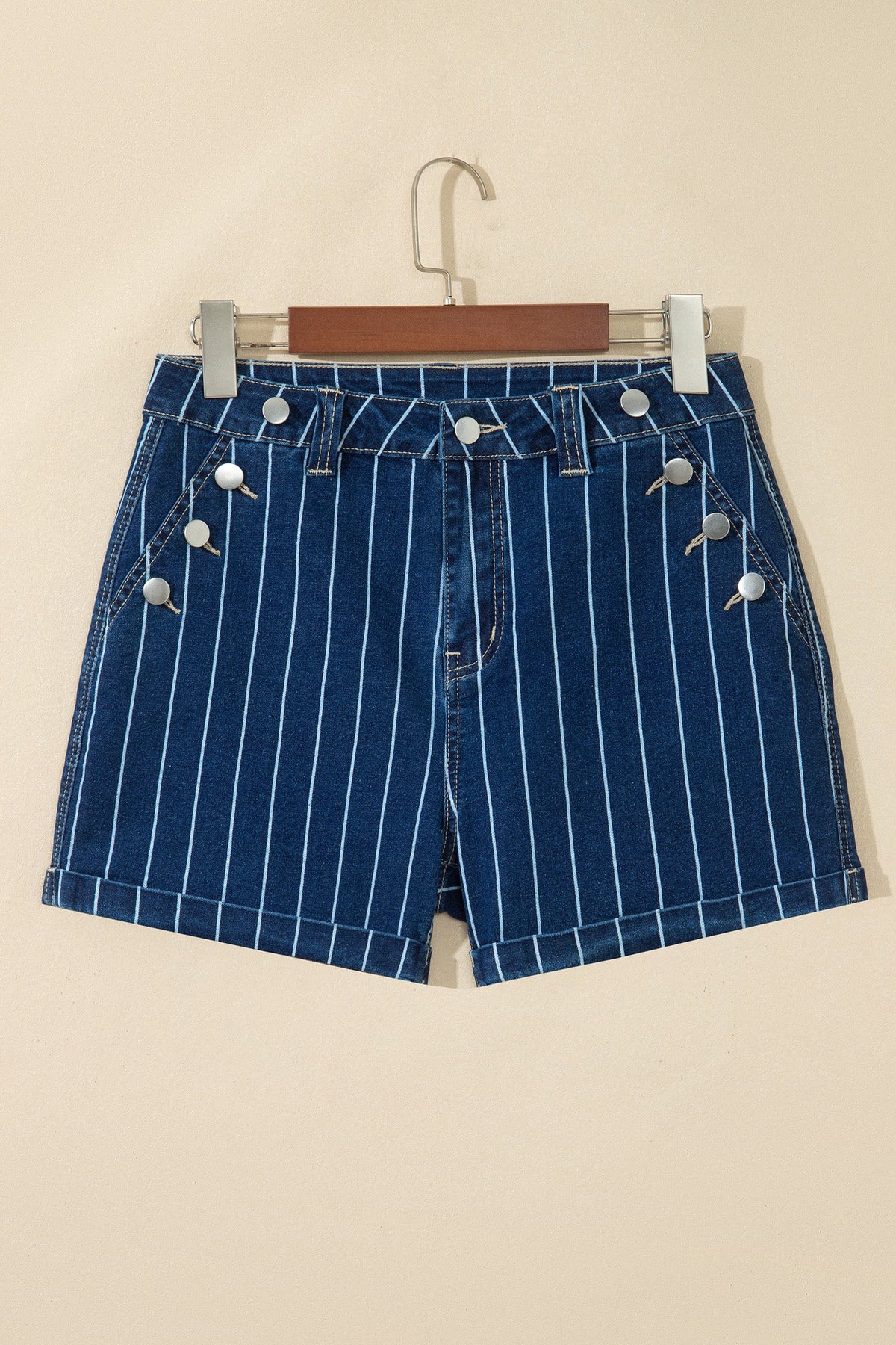 High Country Pinstripe Denim Shorts