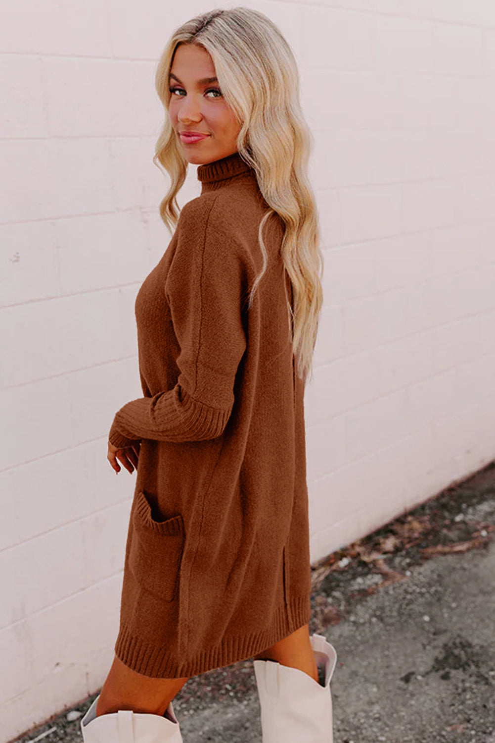 Saddlewood Ribbed Sweater Dress