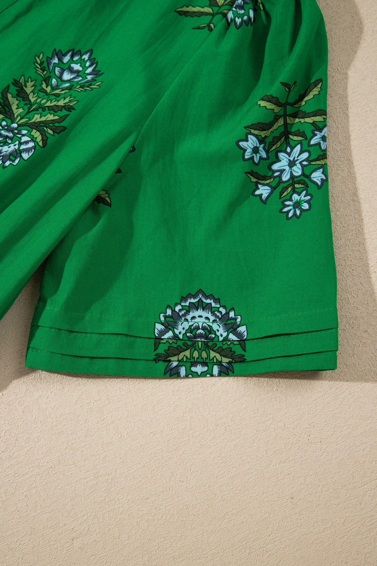 Emerald Wildflower Smocked Maxi Dress