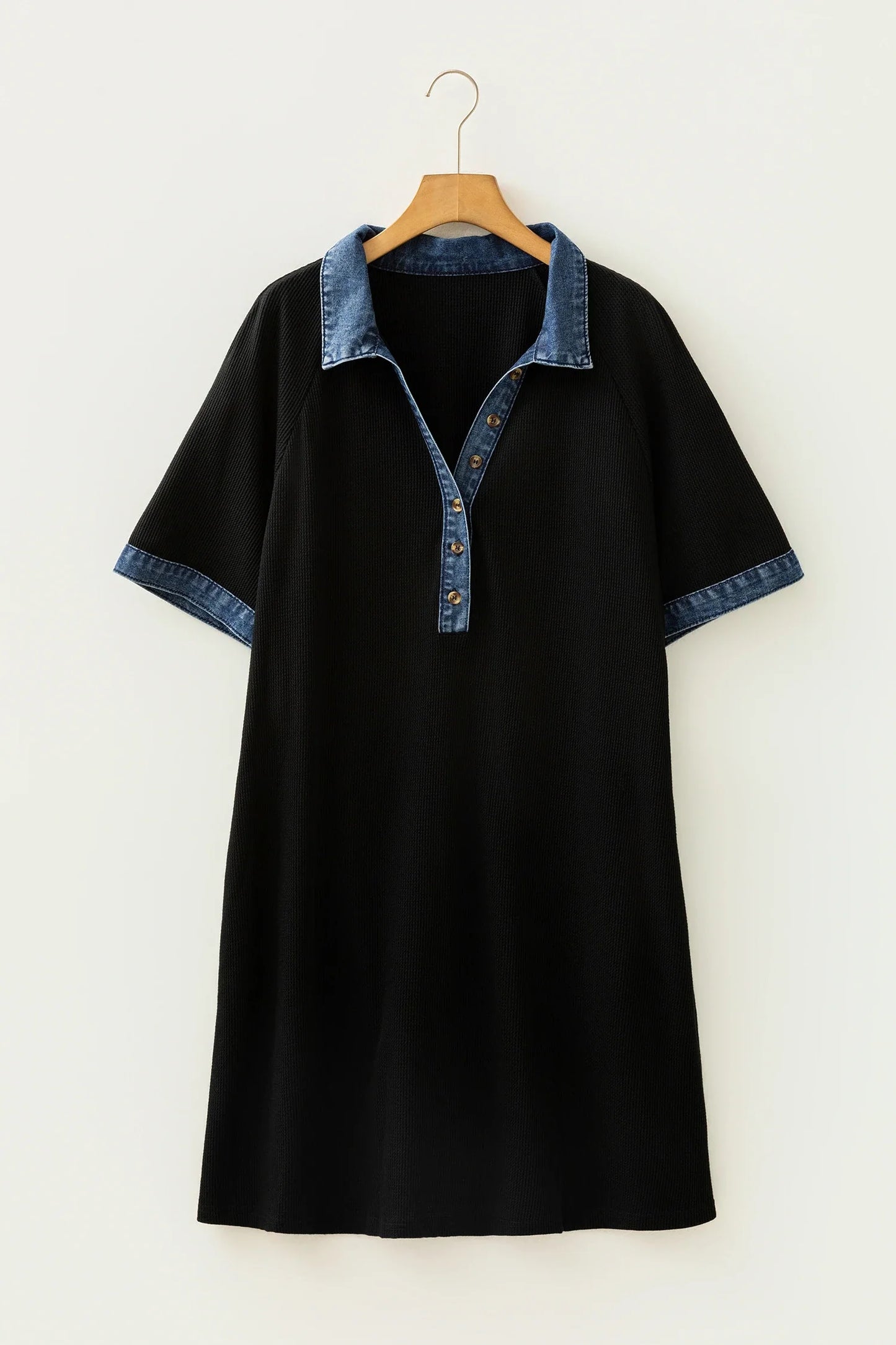 Midnight Denim Collar Dress