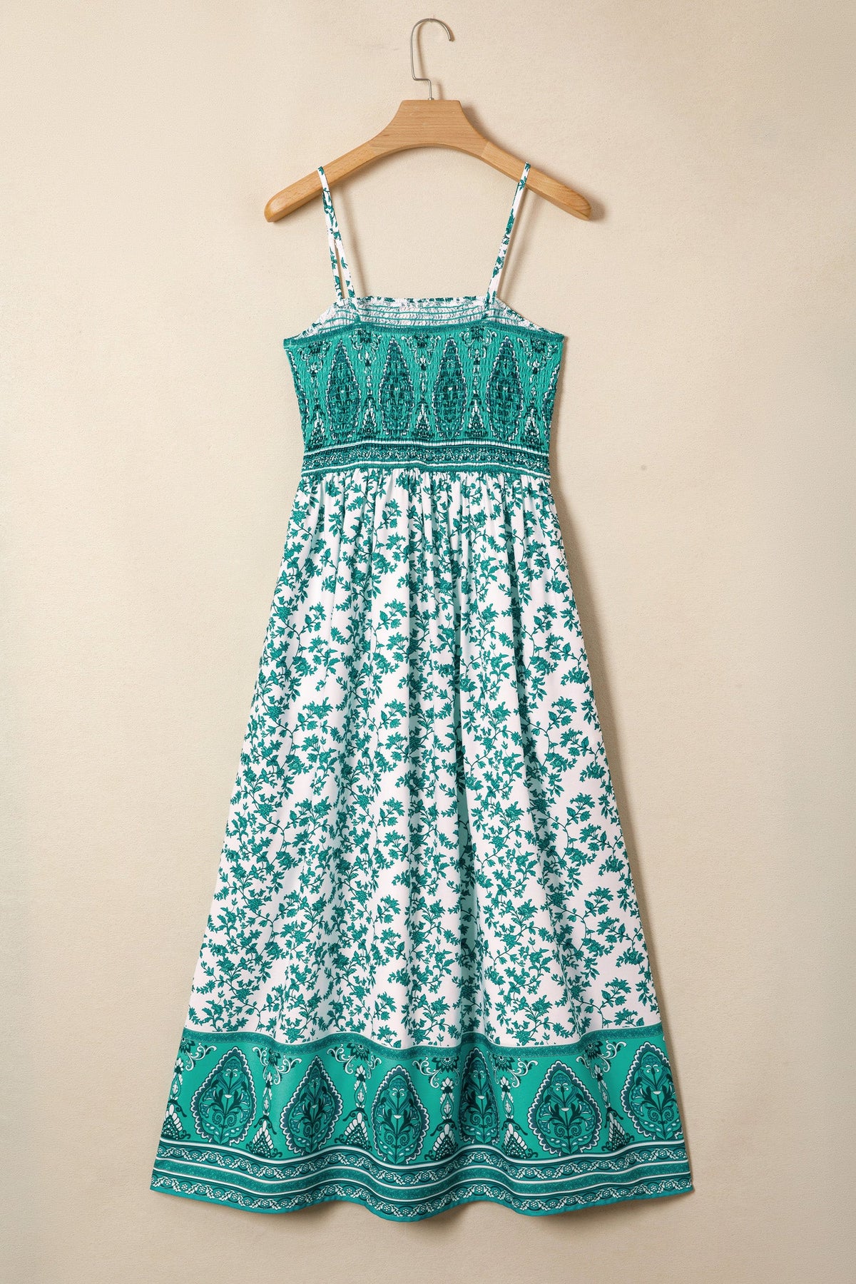 Sagebrush Border Print Maxi Dress
