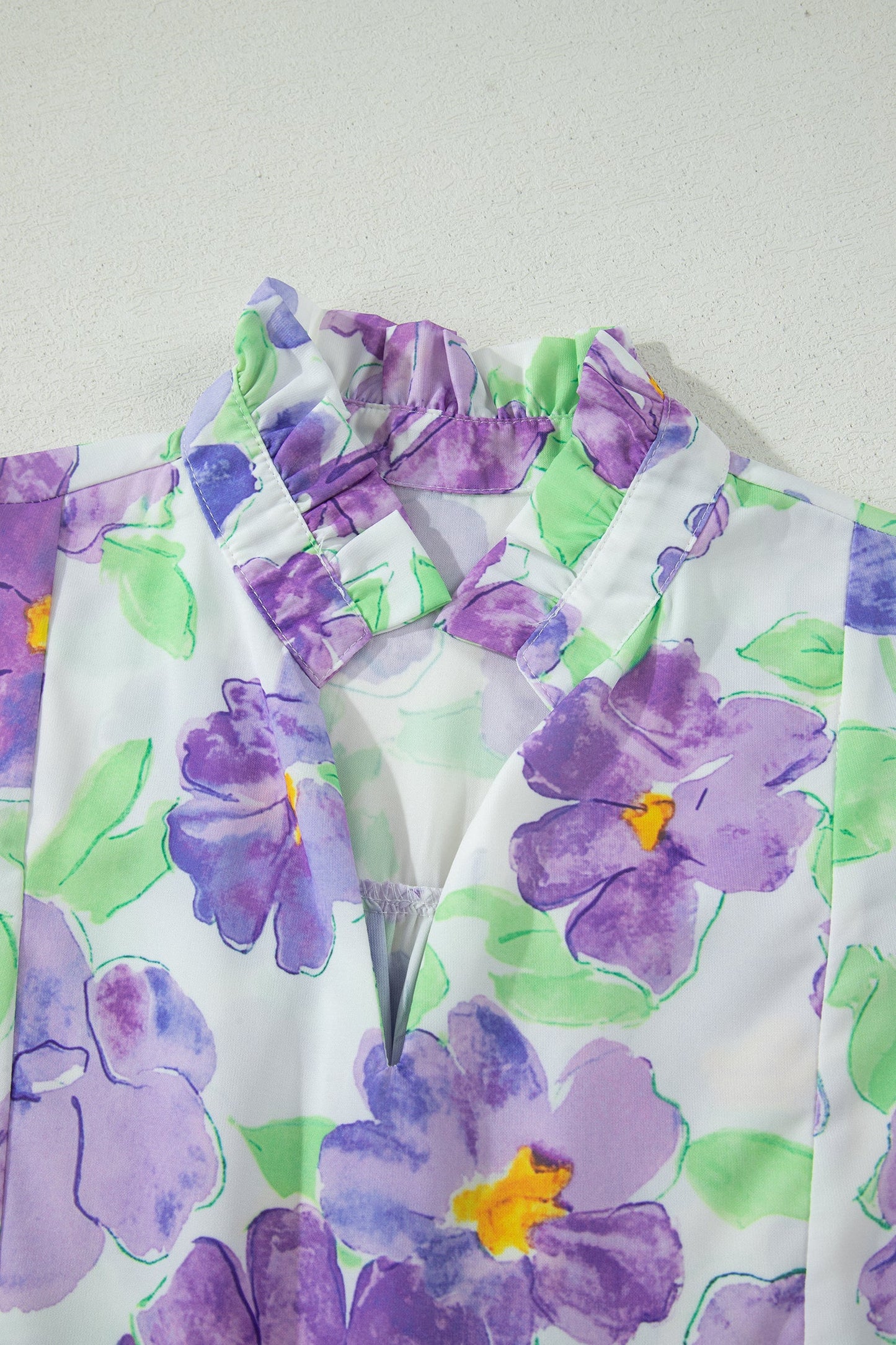 Lavender Fields Ruffle Mini Dress