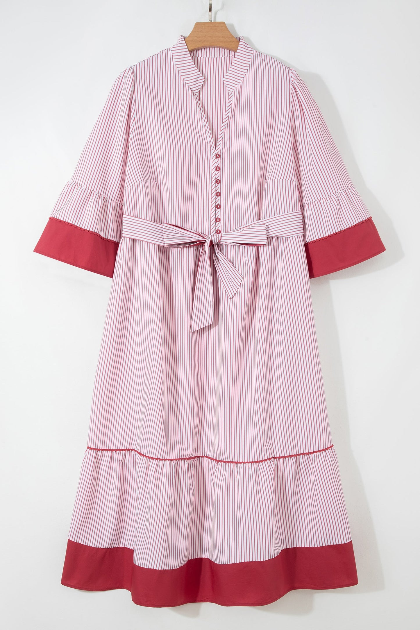Southern Charm Pinstripe Midi Dress