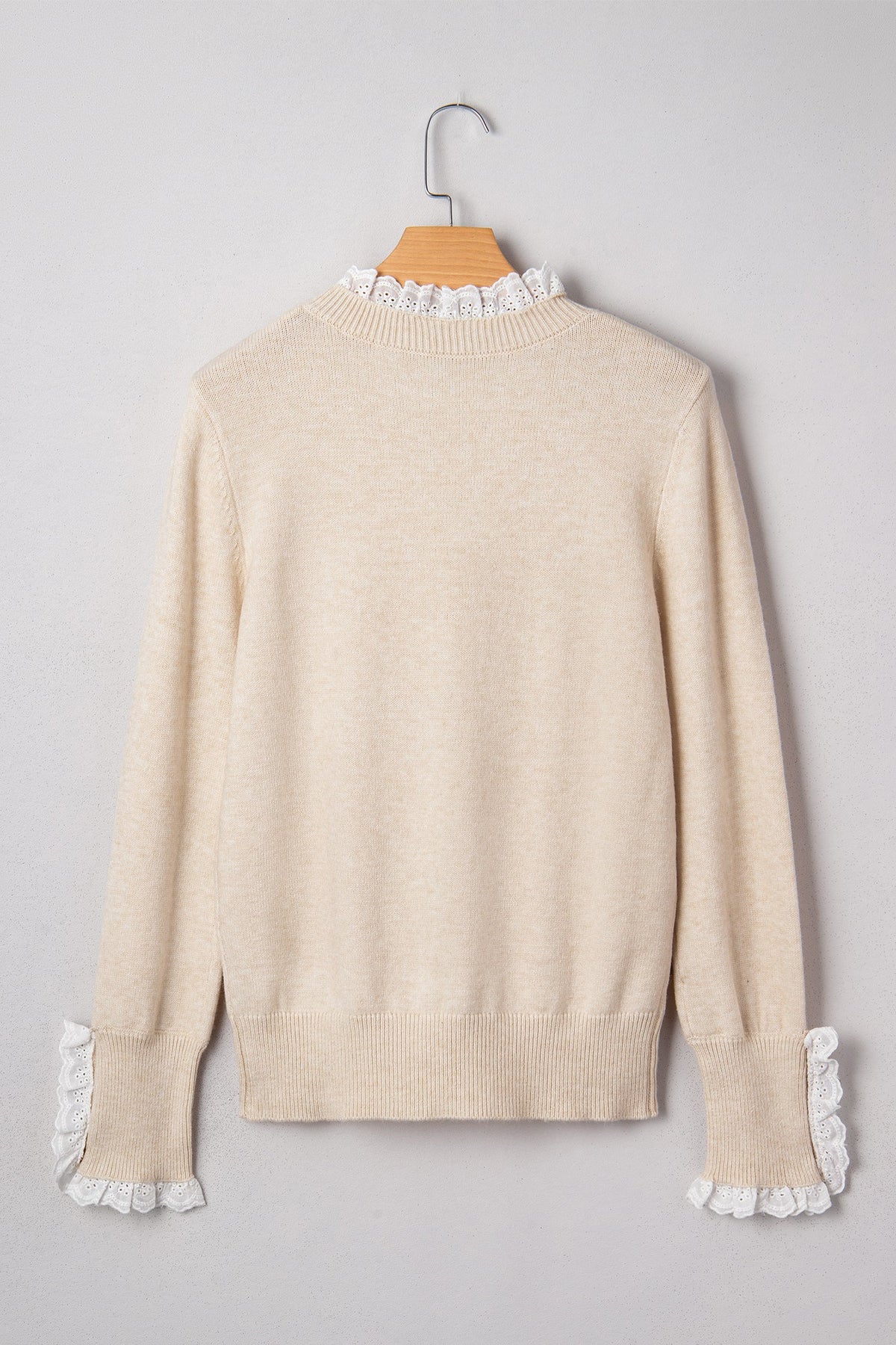 Southern Grace Lace-Trim Sweater