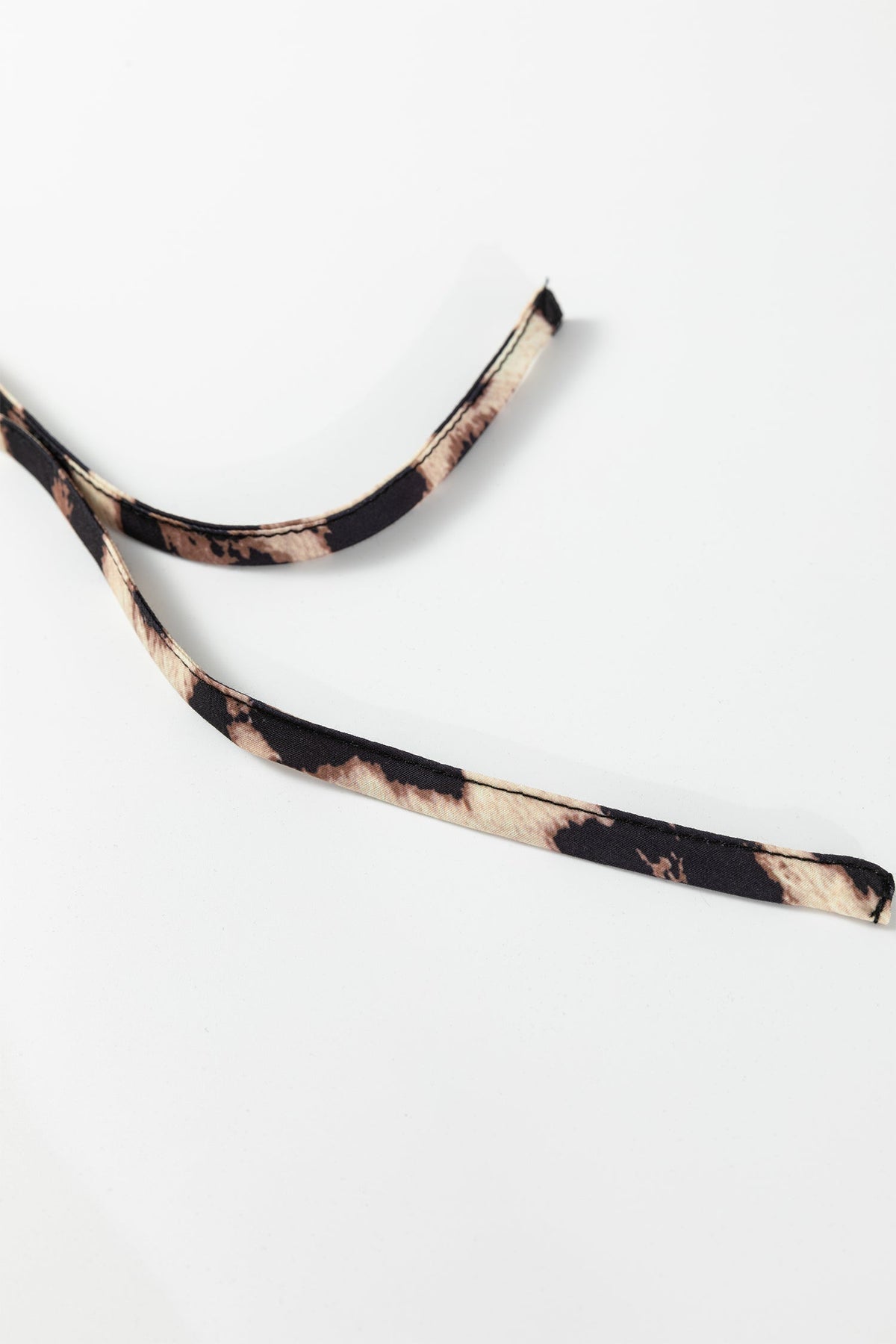 Midnight Wild Leopard Trim Dress