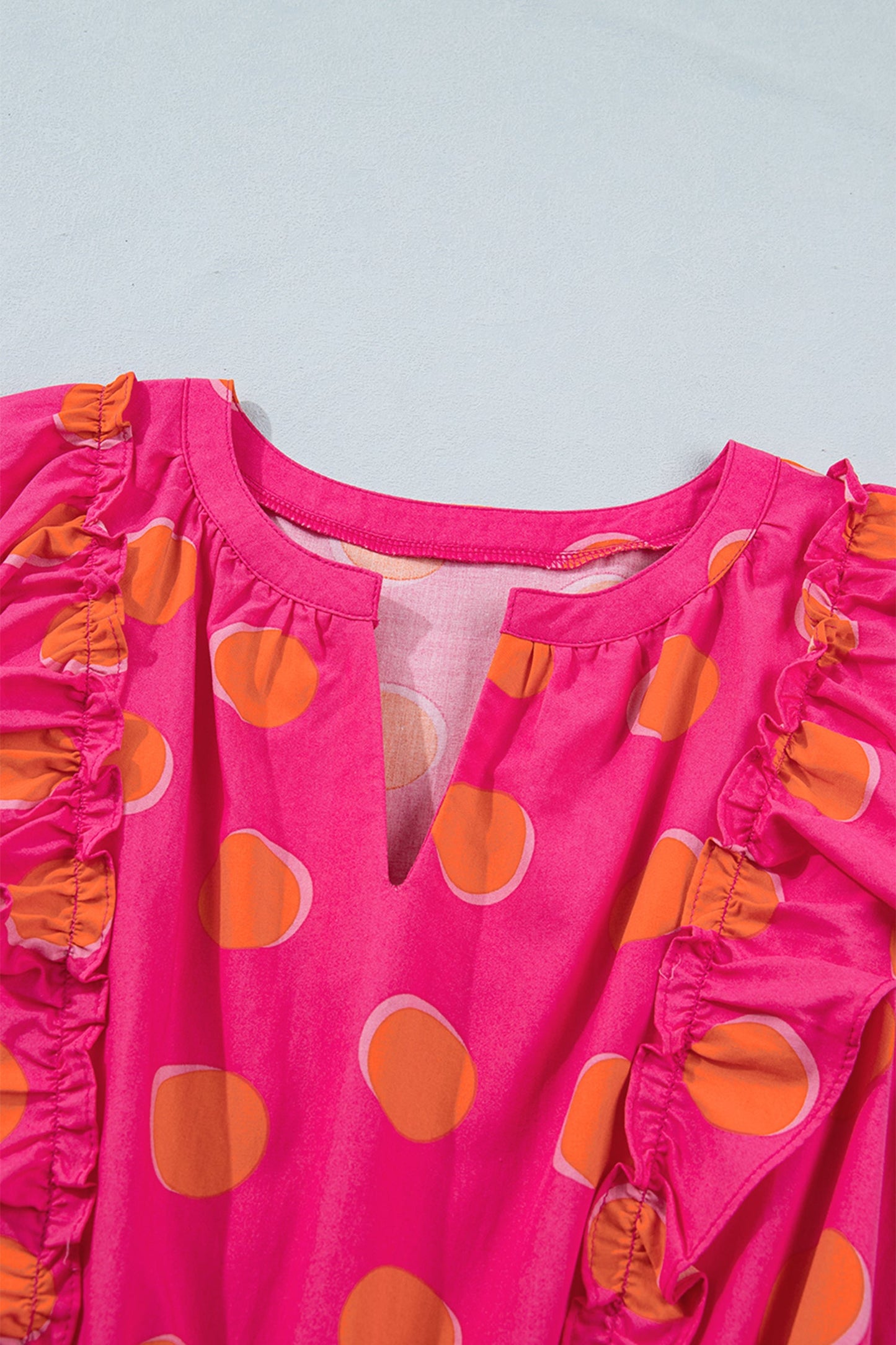 Sunset Pop Ruffle Mini Dress