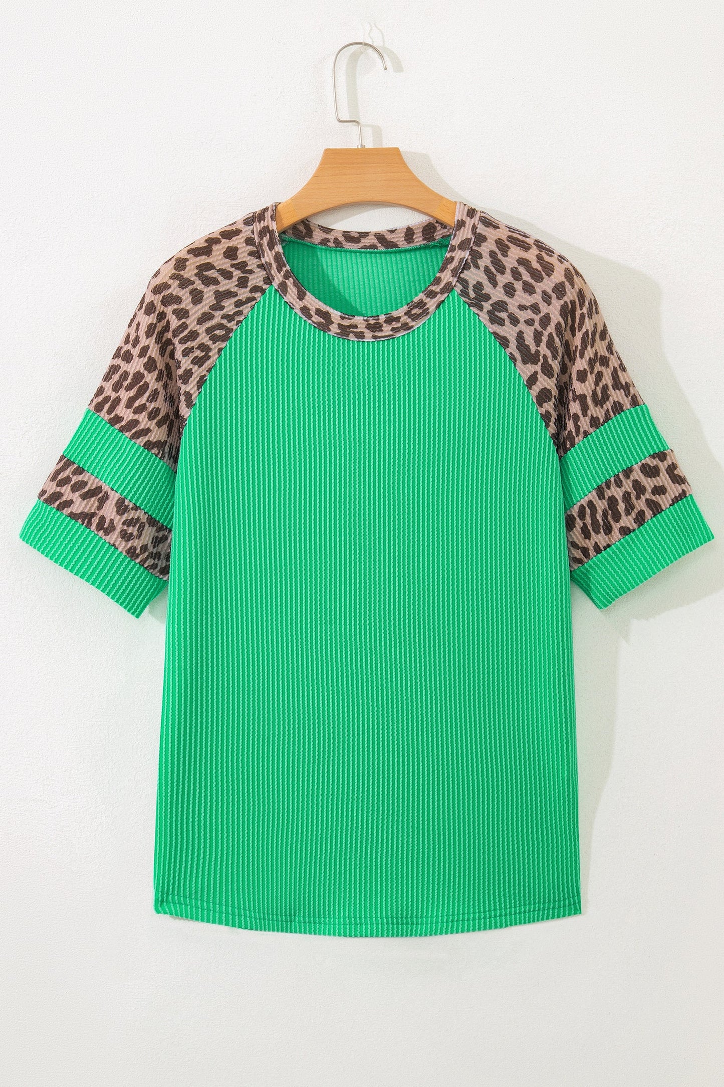 Wild Side Leopard Raglan Tee