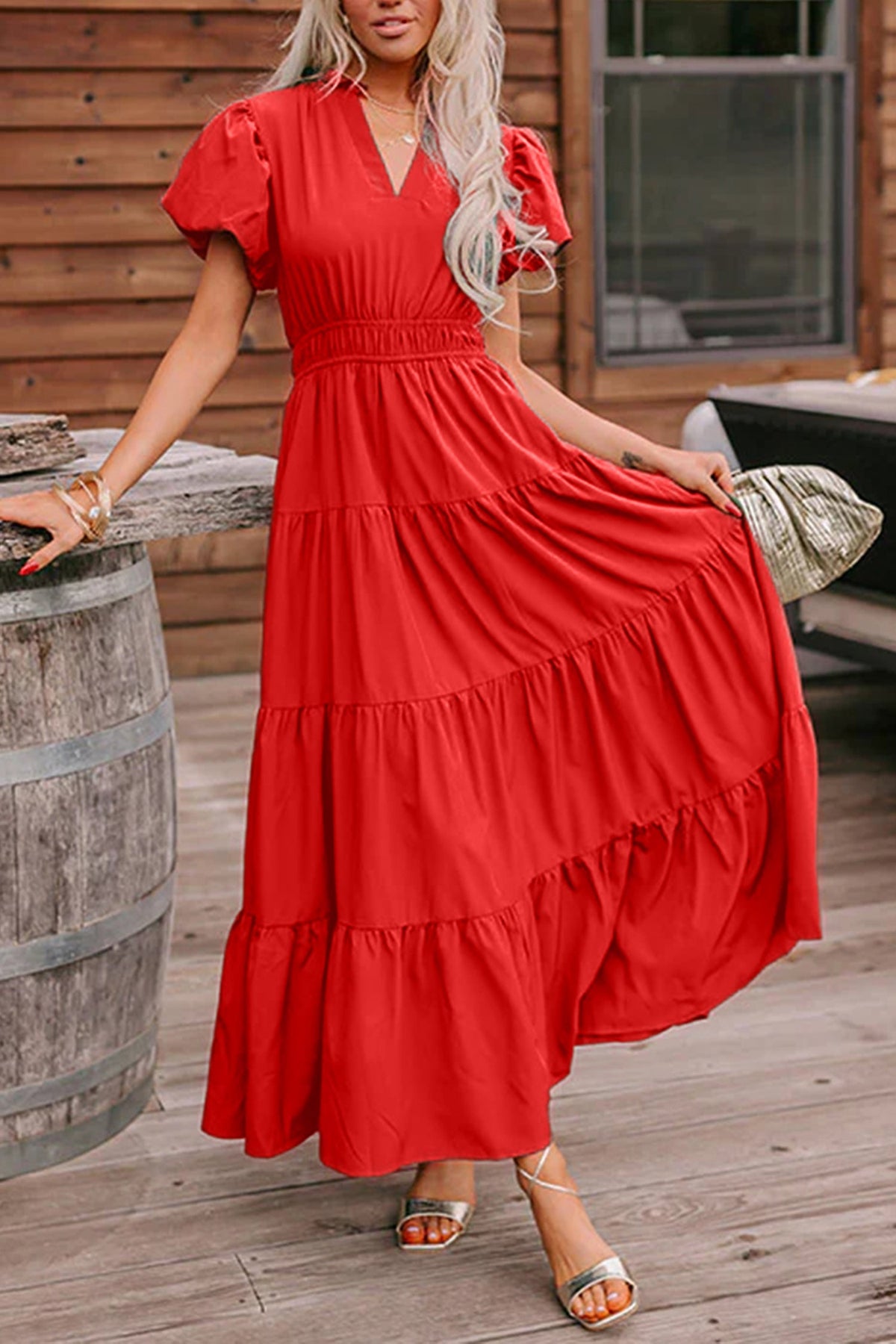 Southern Grace Tiered Maxi Dress