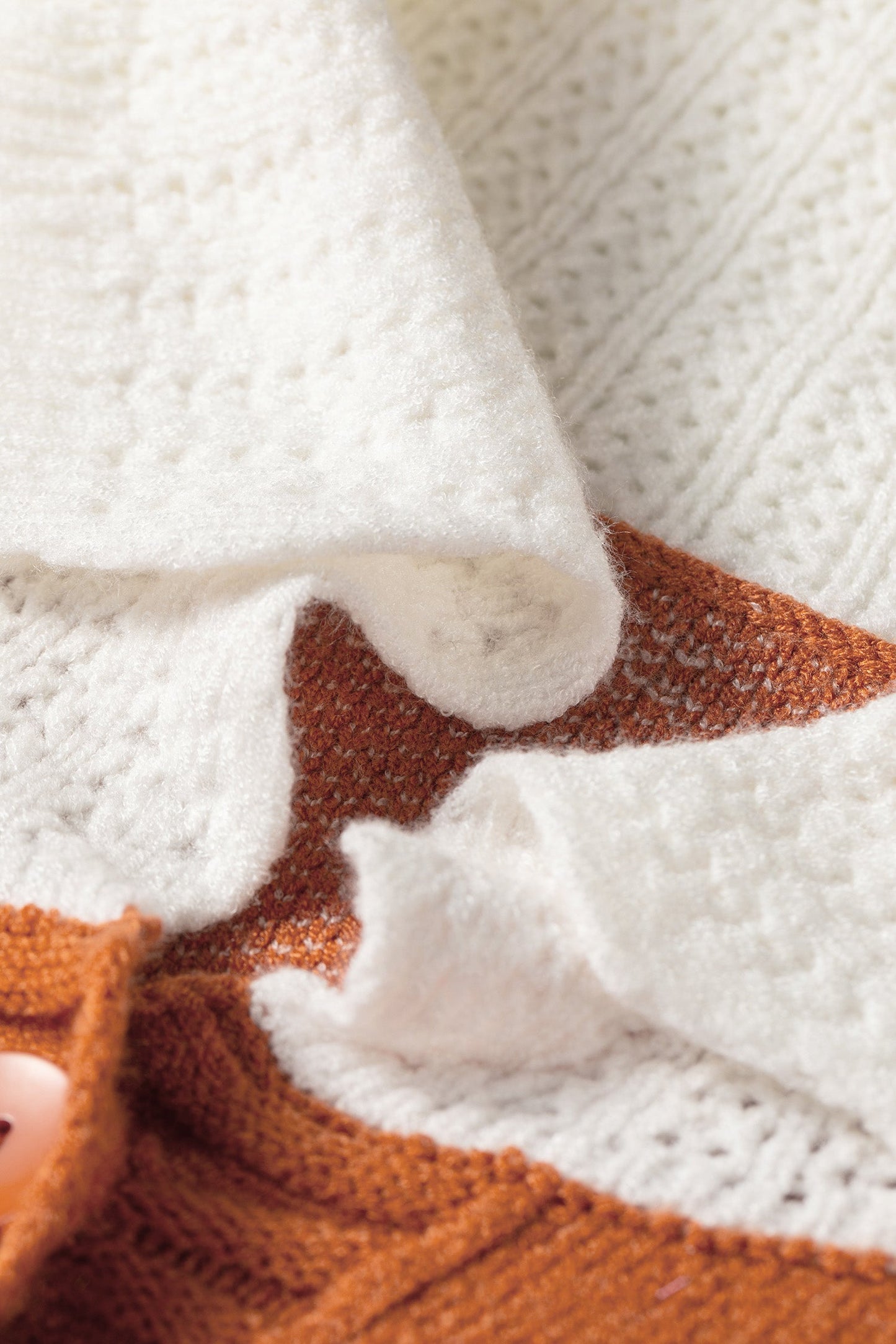 Autumn Darling Contrast Collar Cardigan