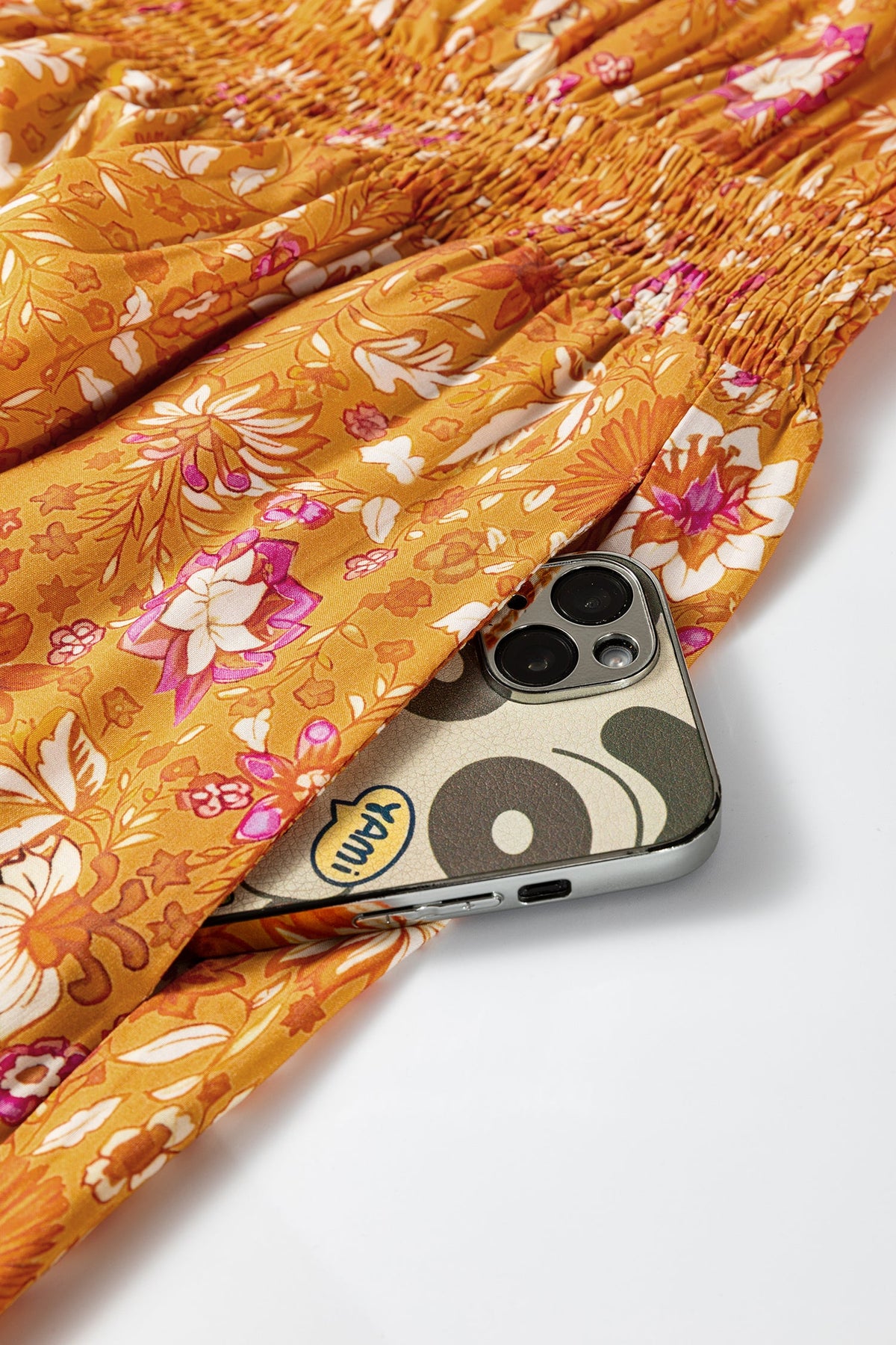 Golden Prairie Floral Maxi Dress