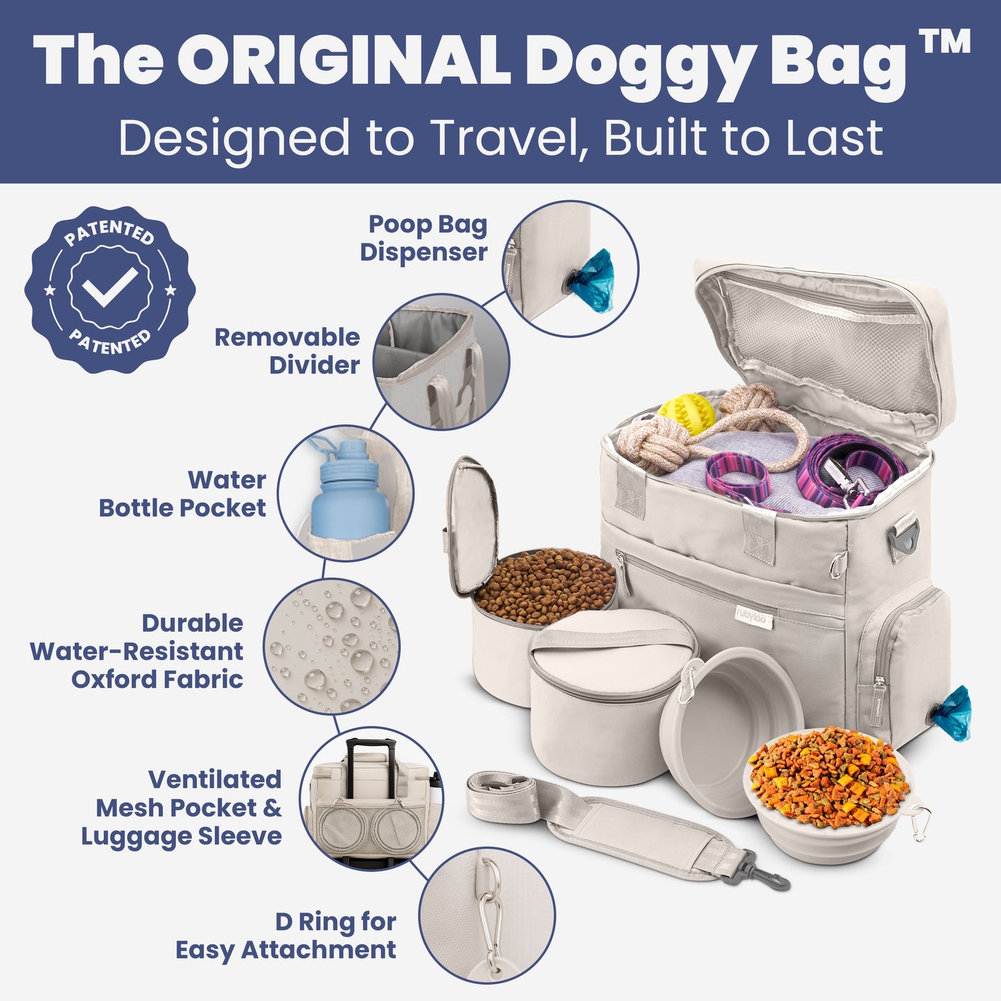 The Weekender Dog Travel Bag