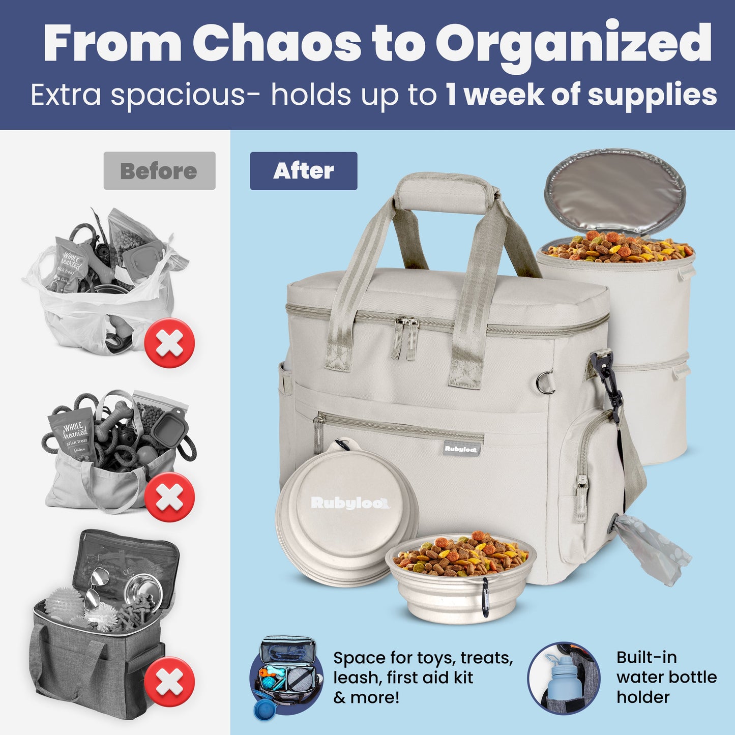 The Weekender Dog Travel Bag
