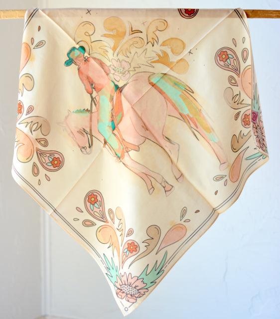 The Painted Prairie Silk & Tencel Wild Rag
