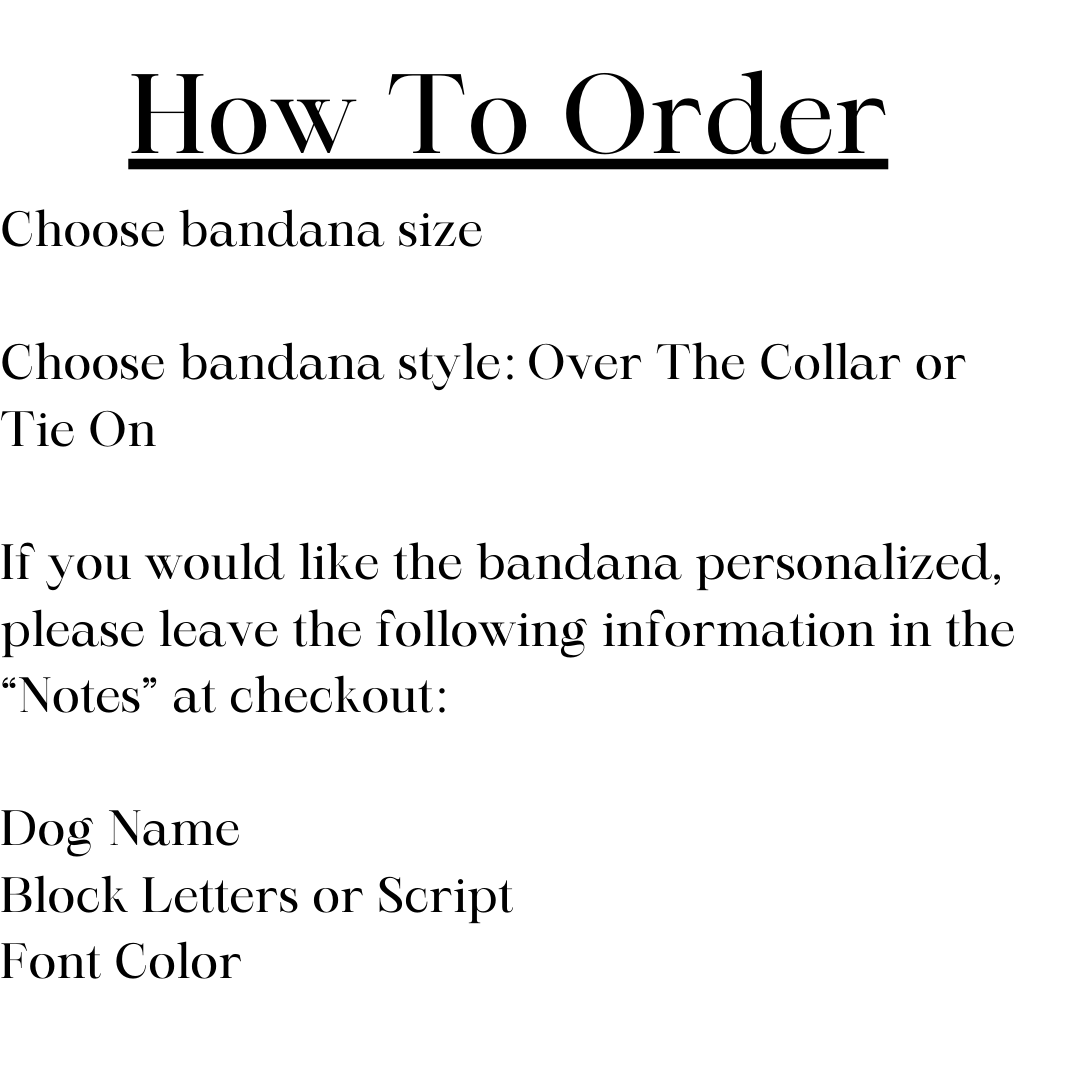The Happy Camper Personalized Dog Bandana