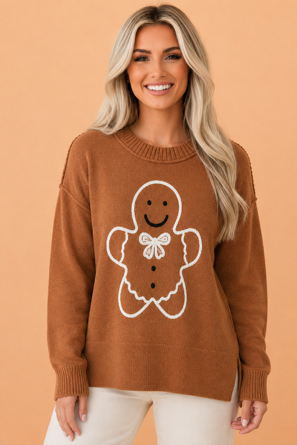 The Gingerbread Darling Oversized Sweater