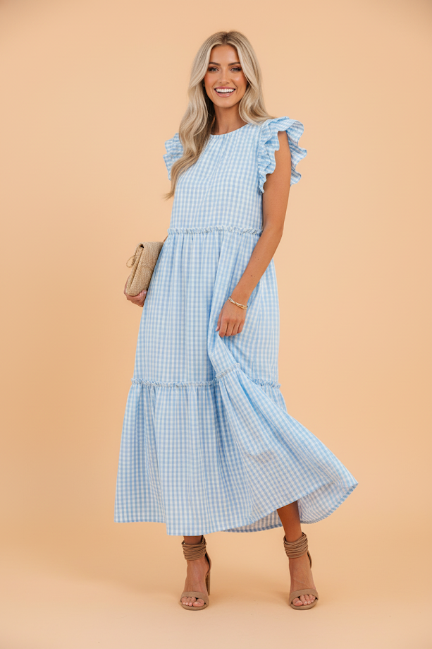 Bluebell Gingham Maxi Dress