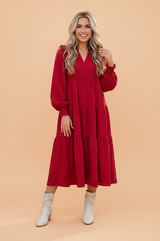 Ruby Rose Ruffle Midi Dress