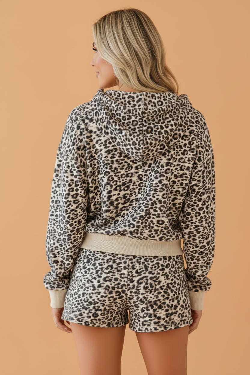 The Wild Thing Leopard Hoodie Set