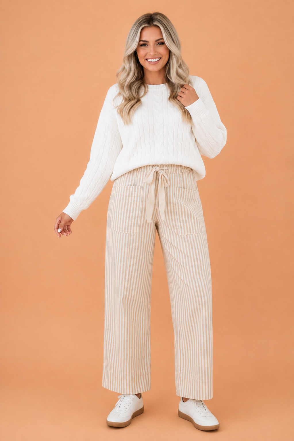 The Easy Does It Striped Wide Leg Pants