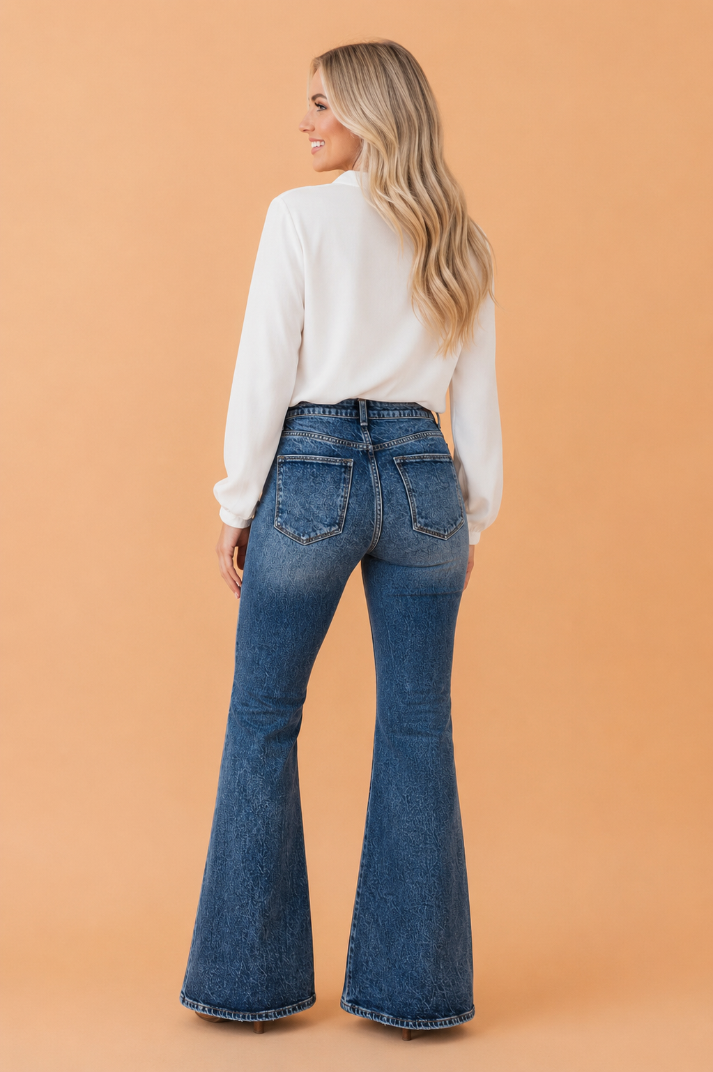 Midnight Rodeo High-Rise Flare Jeans