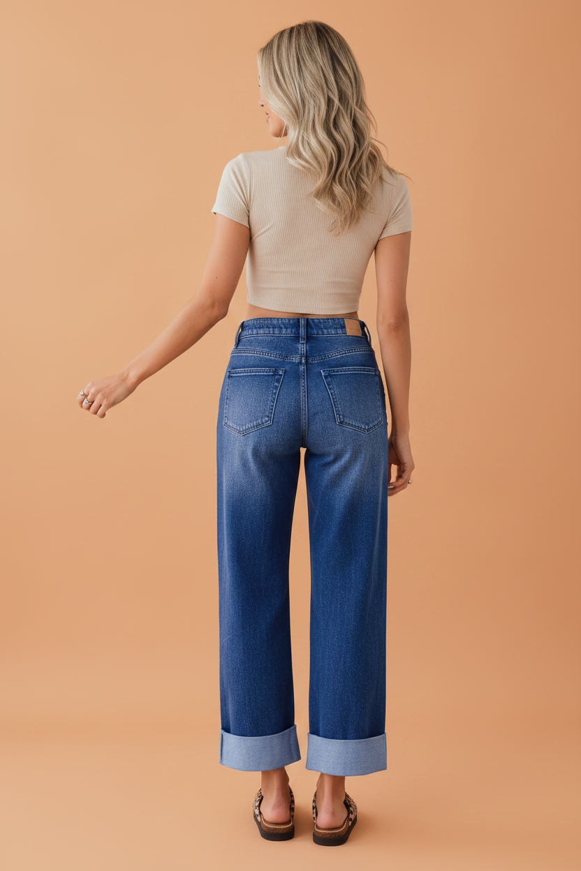 Silver Spur Studded Straight Leg Jeans