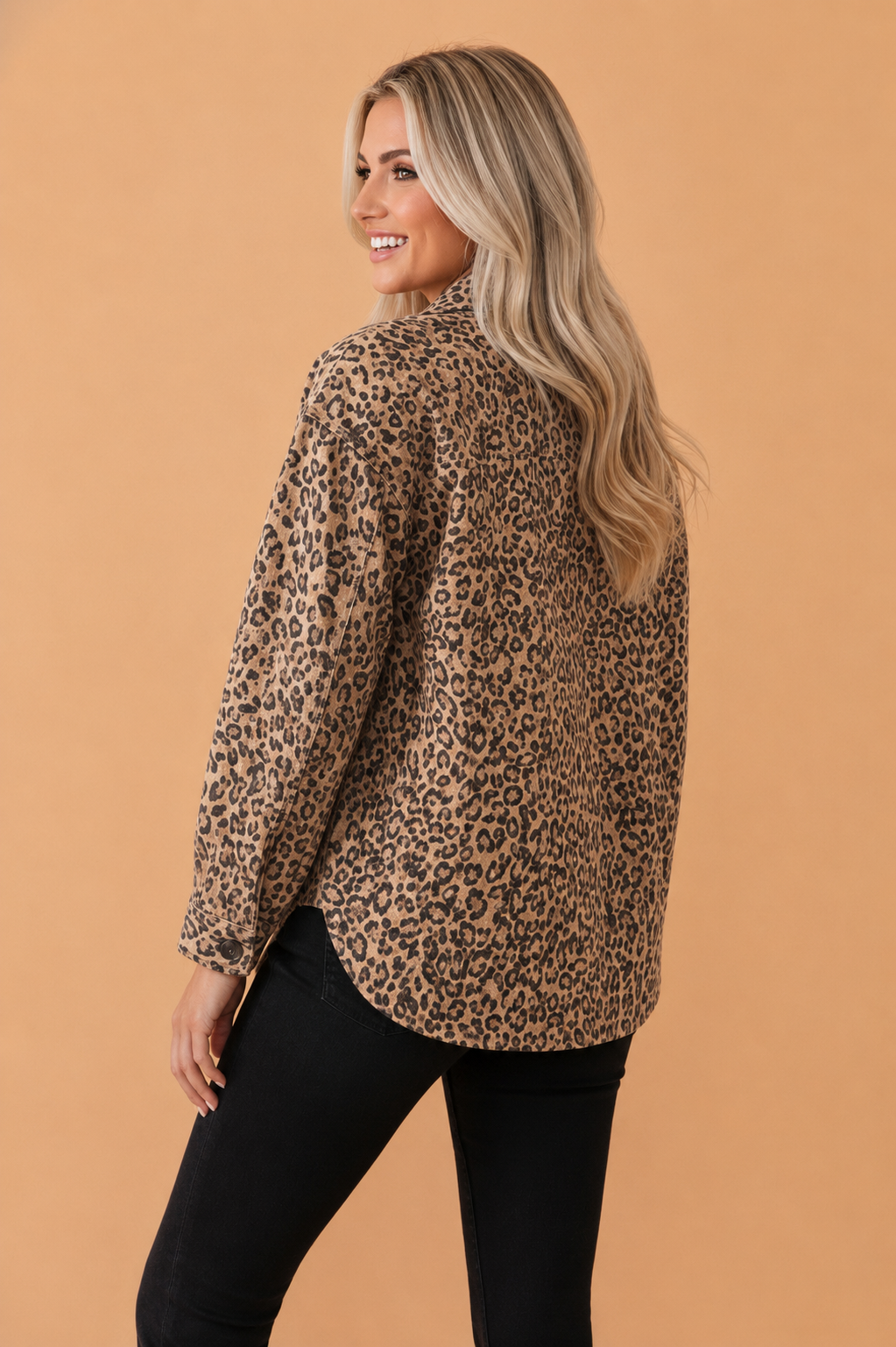 The Wild Side Leopard Denim Jacket