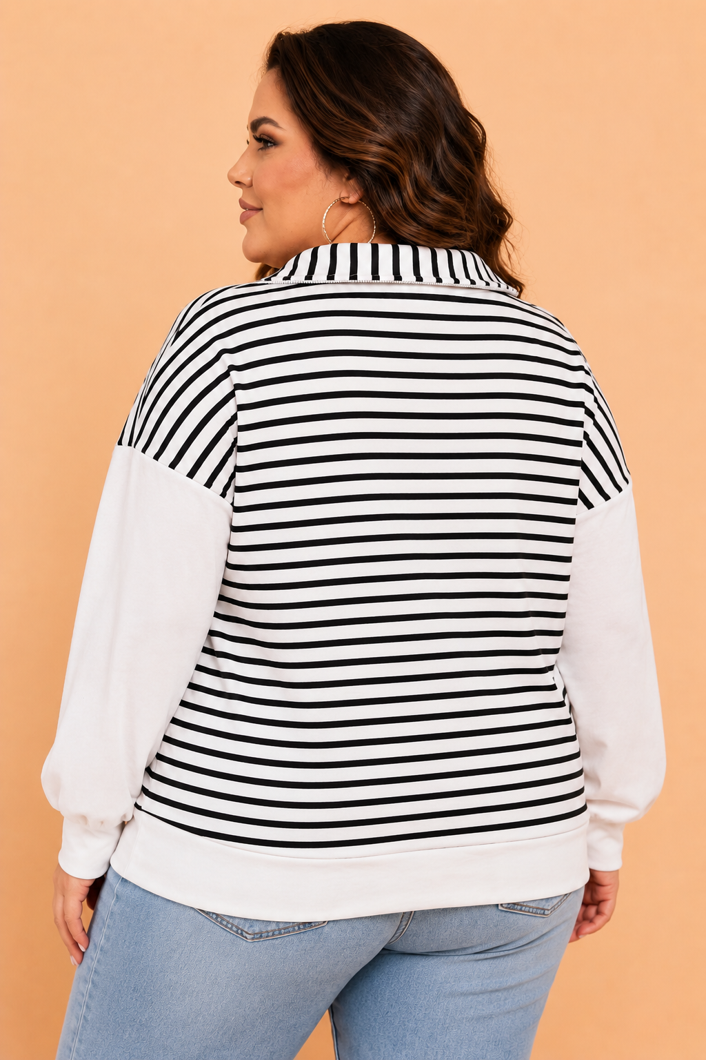 The Easygoing Stripe Half-Zip Pullover