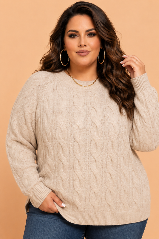 The Prairie Cozy Cable Knit Sweater