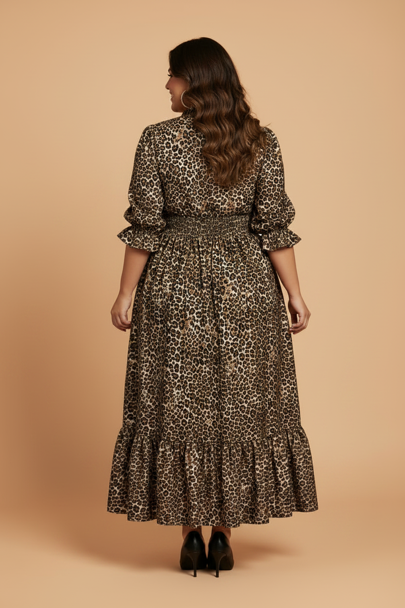 Wild Elegance Leopard Maxi Dress