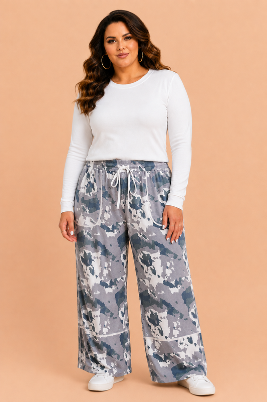 The Backroad Camo Drawstring Pants