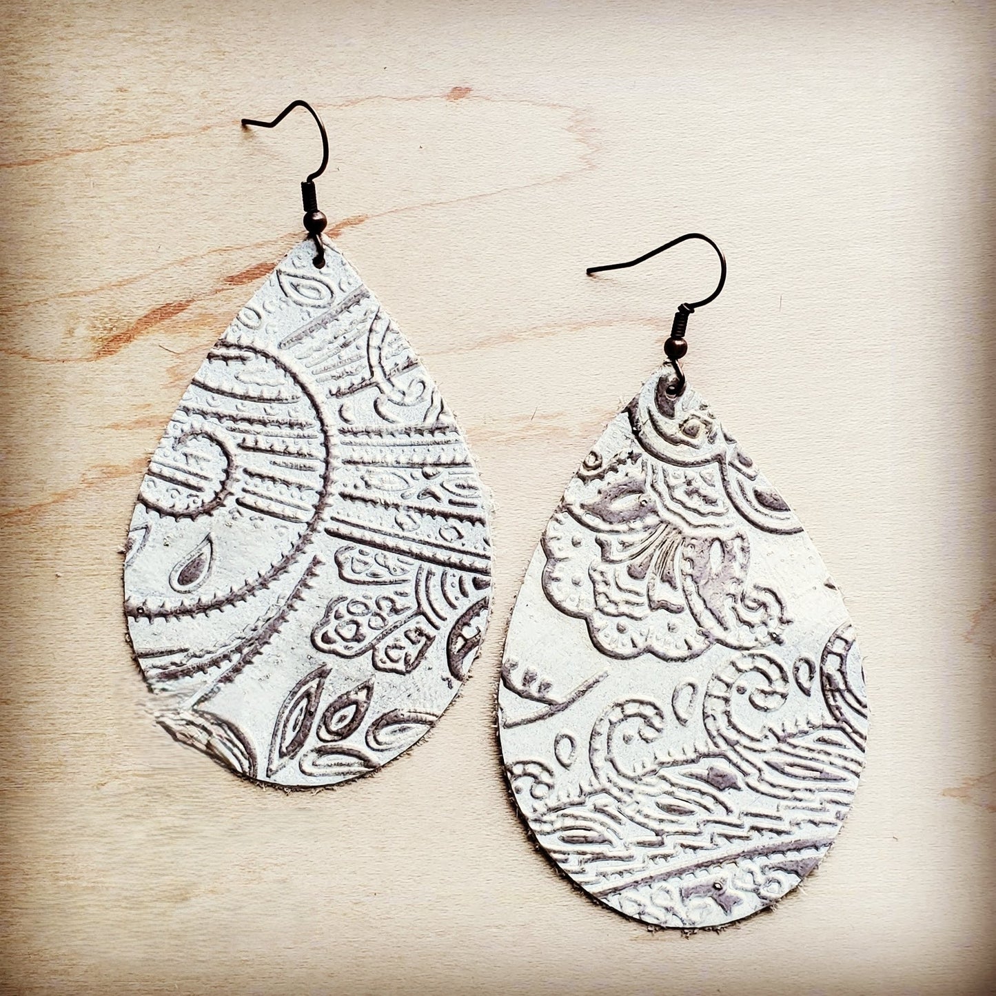 The Oyster Belle Leather Earrings