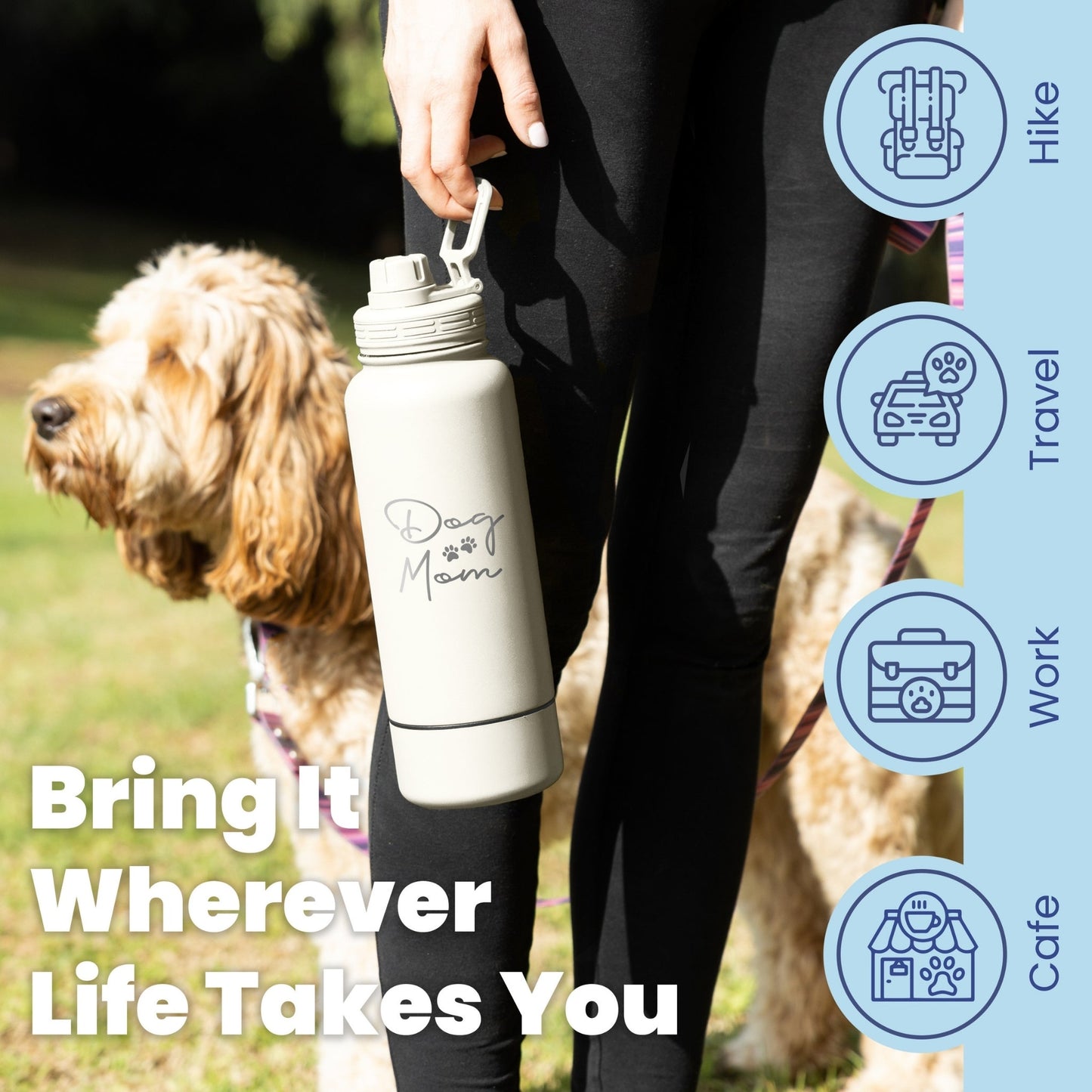 The Trail Buddy Dog + Human Water Bottle