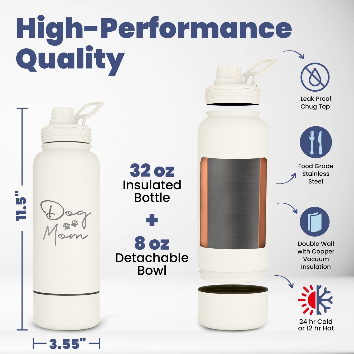 The Trail Buddy Dog + Human Water Bottle